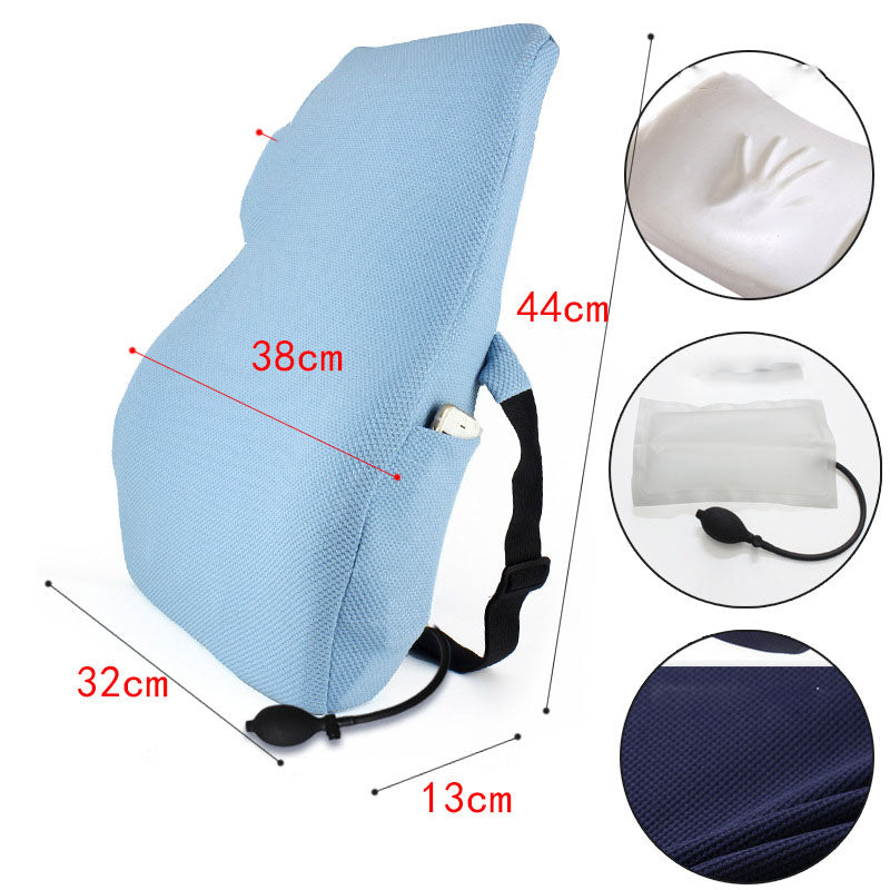 Allevia il Mal di Schiena Lombare - Cuscino Memory Foam con Sistema Airbag