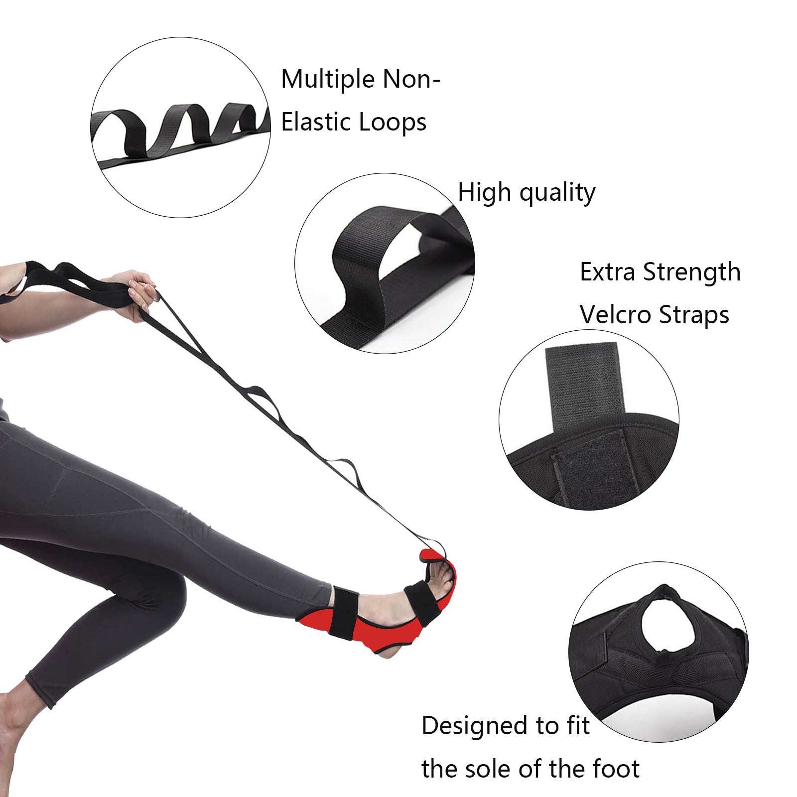 Migliora Flessibilità e Mobilità - Fascia Elastica Multifunzione per Stretching